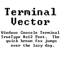 Windows 8x12 Console Font Unicode Image